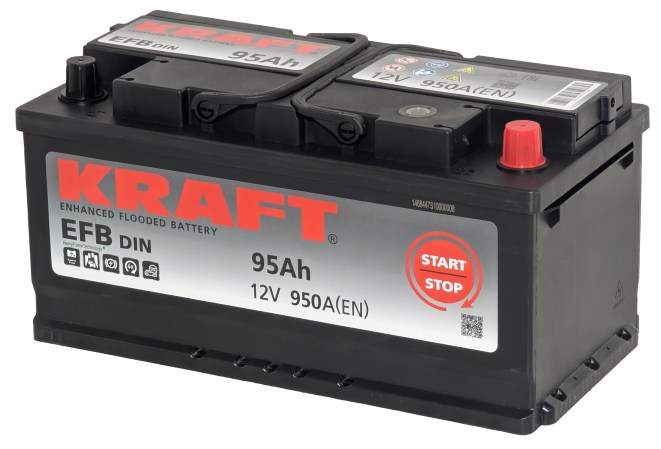 Аккумулятор KRAFT EFB 95 R низкий